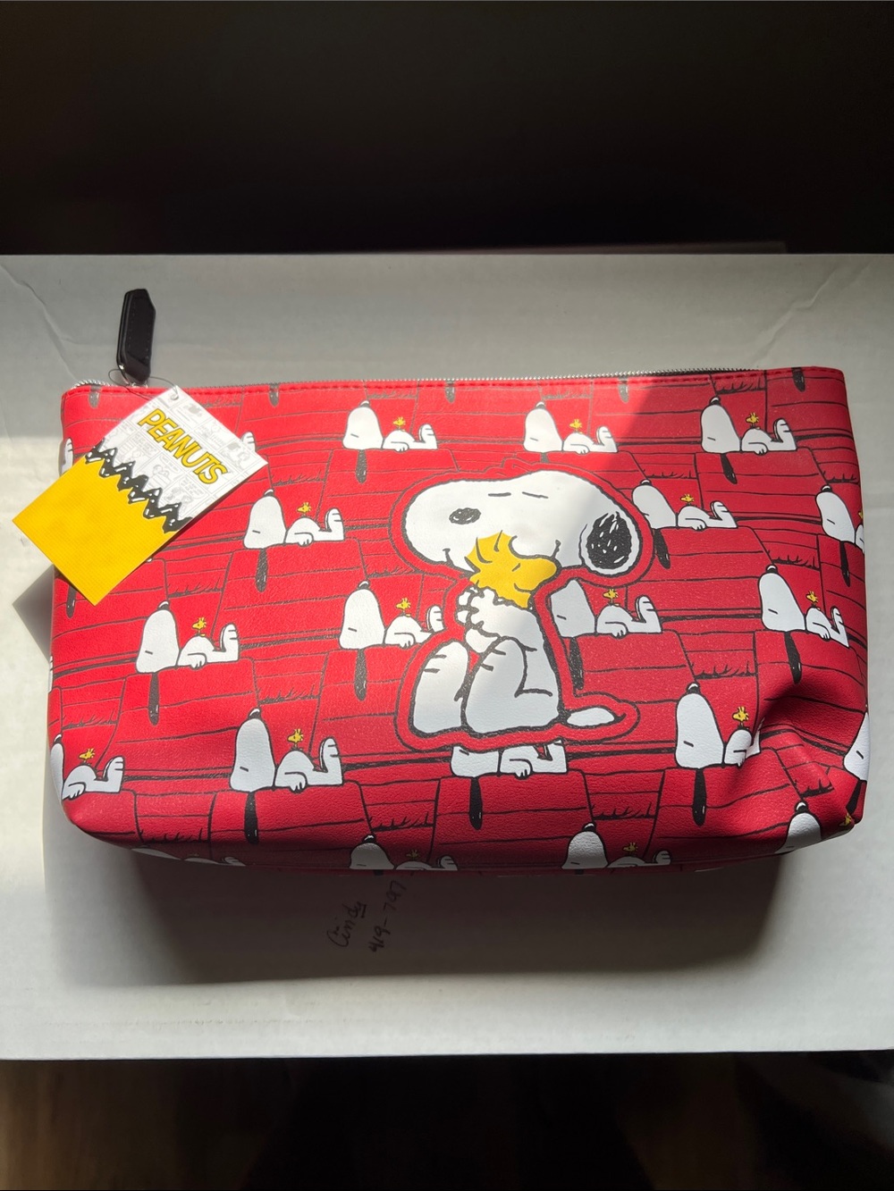 Peanuts Red Snoopy & Woodstock Cosmetic Pouch